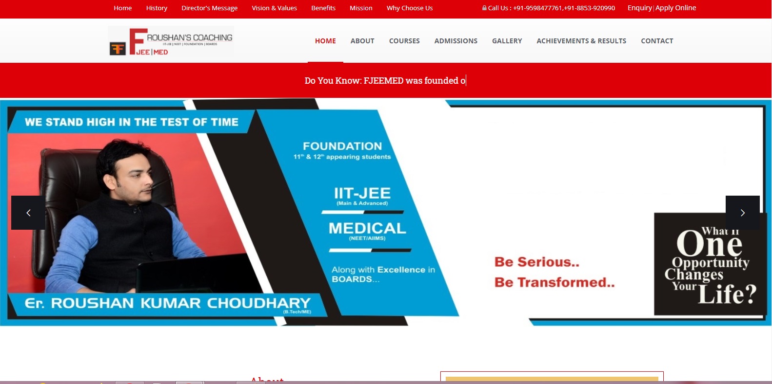 FJEEMED-IIT/NEET preparation Institute